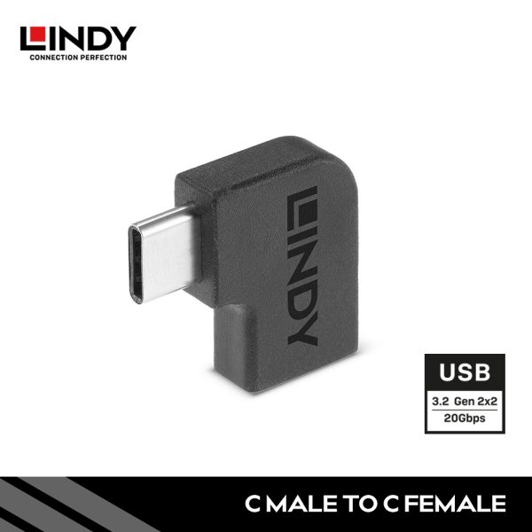 Adapter USB 3.2 GEN 2X2 Type C To Type C, Left / Right Angle 90 Degree
