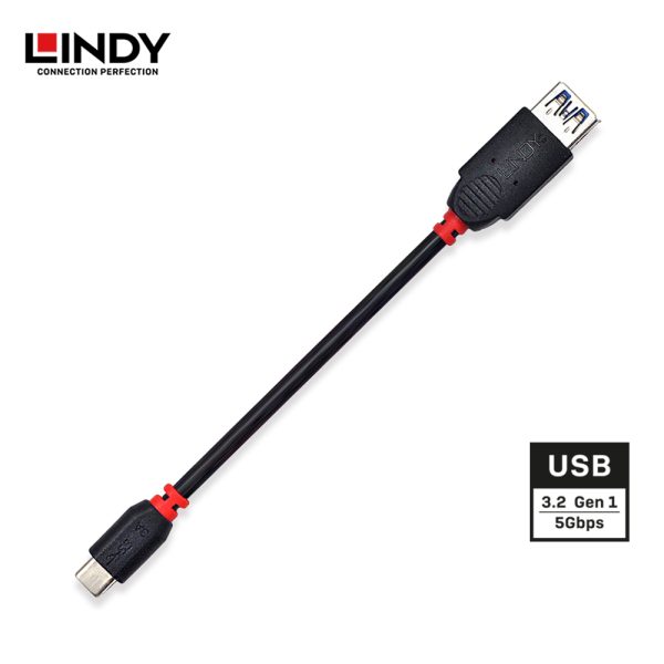 Kabel USB 3.2 GEN 1, Type C to Type A, OTG, Anthra, 0.15M - Image 2