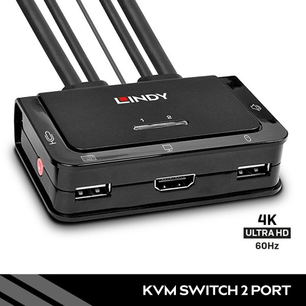 SWITCH KVM HDMI/USB, 2 PORT