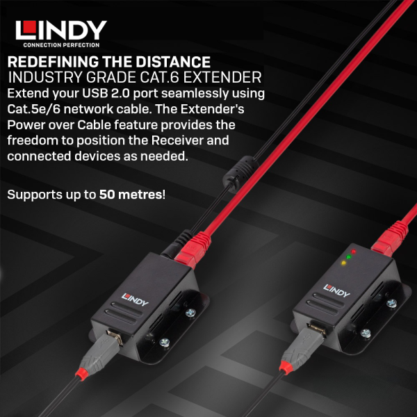 Extender USB 2.0, CAT.5/6, 50M - Image 6