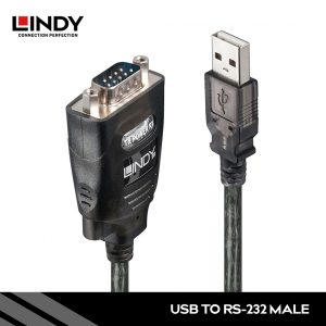 KABEL ADAPTER USB TO SERIAL RS-232 DENGAN COM RETENTION, 1.1M