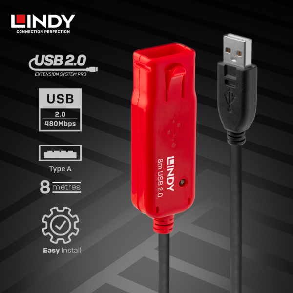 Kabel Extension USB 2.0, Type A to Type A, Aktif, 8M - Image 3