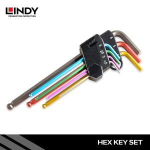 KUNCI L HEX UJUNG BULAT, 7 SET KODE WARNA