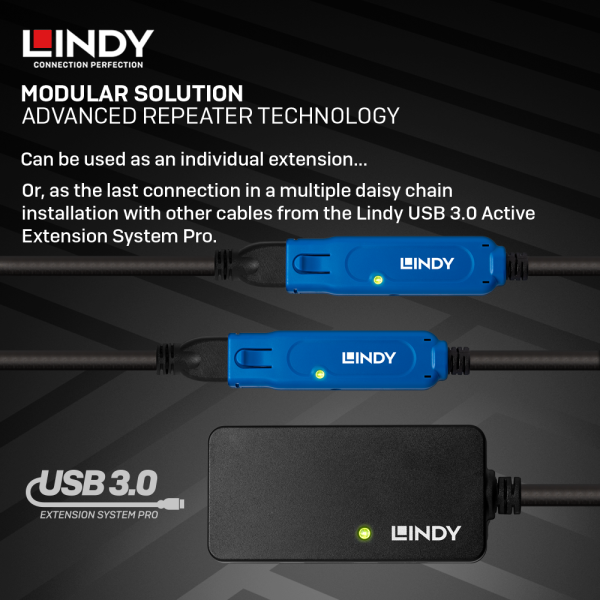 Kabel Extension USB 3.0, Type A to Hub, 4 Port, Aktif, 10M - Image 6