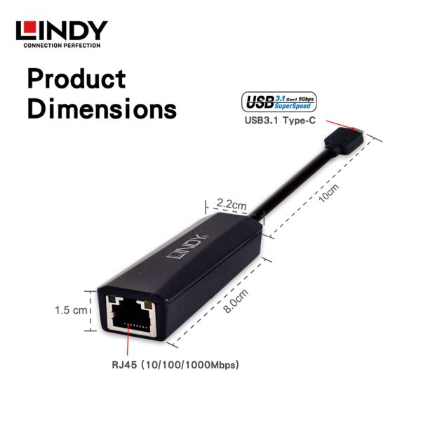 CONVERTER TYPE C TO GIGABYTE ETHERNET - Image 2