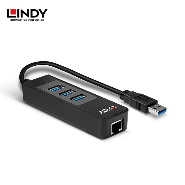 USB Hub USB 3.0, 3 Port dengan Gigabyte Ethernet - Image 3