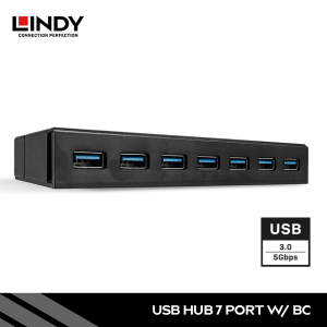 USB Hub, USB 3.0, 7 Port, With Battery Charging 1.2