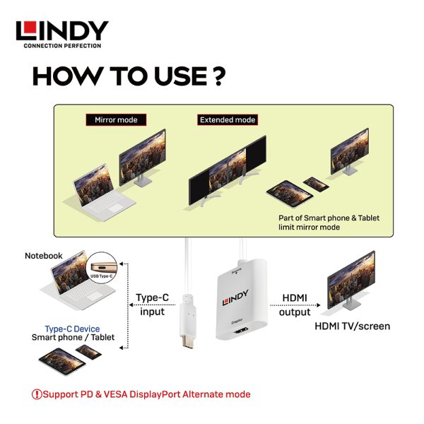 Converter USB 3.1 GEN2 Type C, Type C to HDMI dengan HDR - Image 4