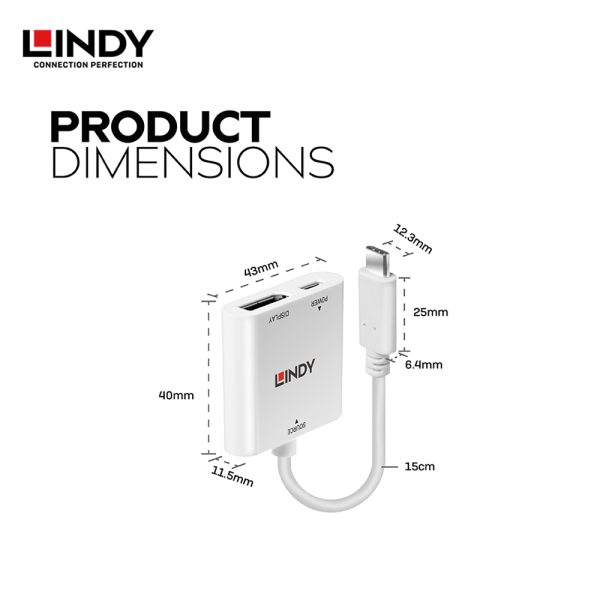 Converter Type C to DisplayPort dengan Power Delivery - Image 3