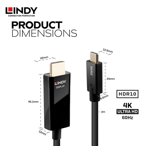 KABEL ADAPTER TYPE C TO HDMI, 2M - Image 3