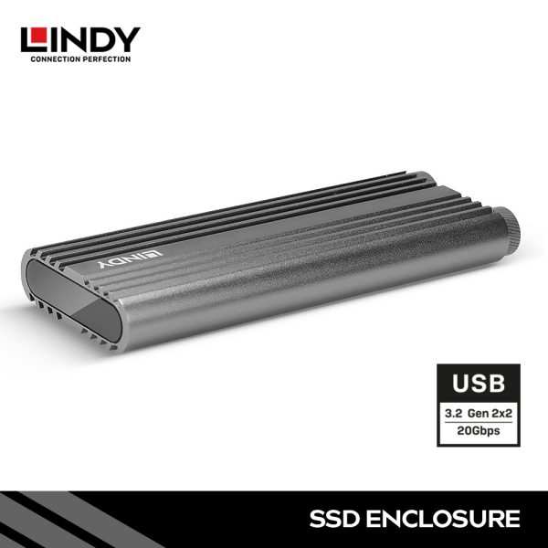Enclosure USB 3.2 Gen 2X2 NVME M.2 SSD
