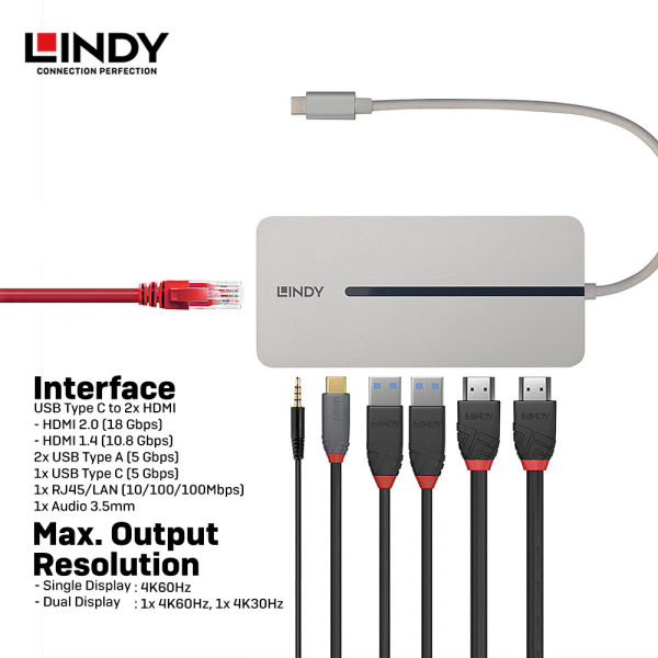 DOCKING STATION TYPE C DUAL DISPLAY HDMI - Image 4