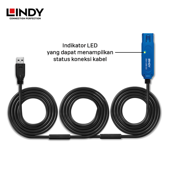 Kabel Extension USB 3.2 Gen 1, Type A To Type A, Aktif, 20M - Image 3