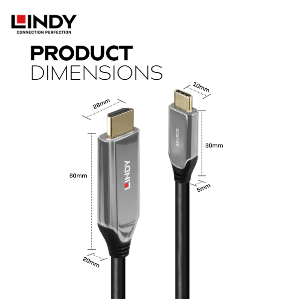 Kabel Adapter Type C to HDMI 2.1, 2M - Image 4