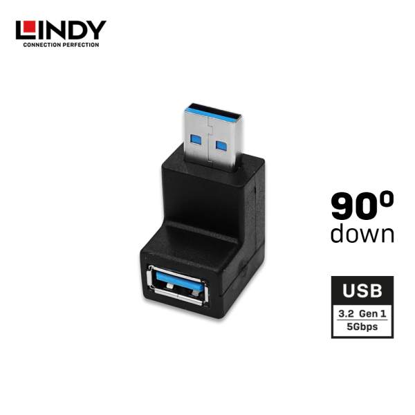 Adapter USB 3.2 Gen 1 Type A to Type A Down Angle 90 Degree - Image 2