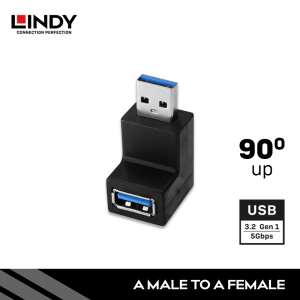 Adapter USB 3.2 Gen 1 Type A to Type A Up Angle 90 Degree