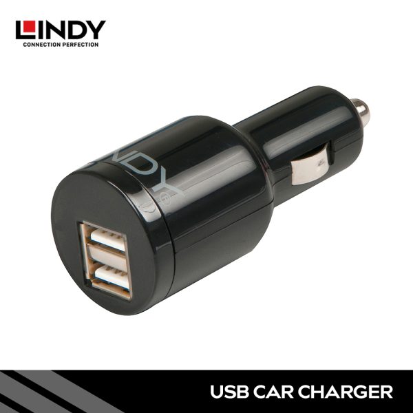 CHARGER USB MOBIL. 2 PORT, HITAM