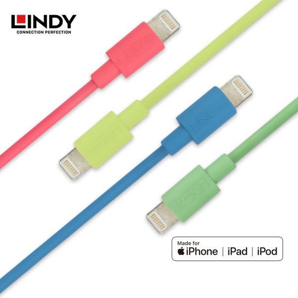 KABEL APPLE, TYPE A TO LIGHTNING MFI CERTIFIED, 1M BIRU - Image 3