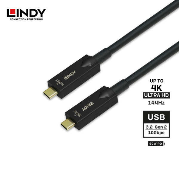 Kabel USB 3.2 GEN 2, Type C To Type C, Fiber Optic Hybrid, Aktif, 10M - Image 3