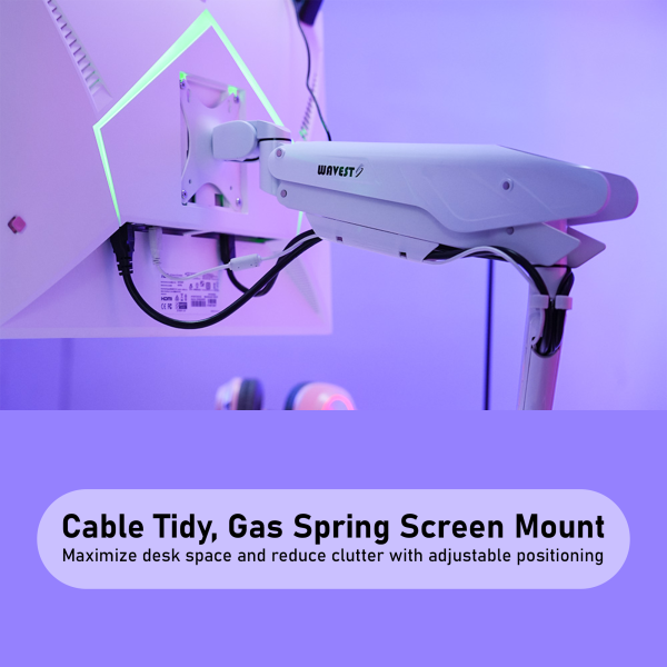 Bracket Arm Gas Spring Monitor Gaming E-Sport Style - Pink Nebula - Image 3