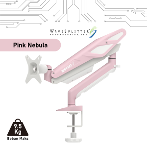 Bracket Arm Gas Spring Monitor Gaming E-Sport Style - Pink Nebula