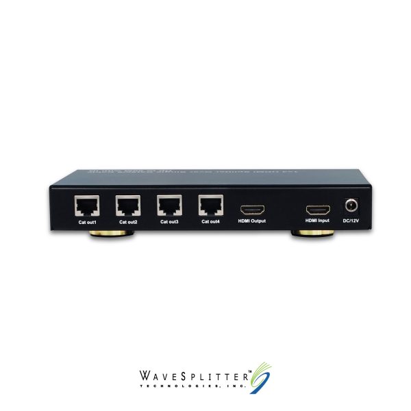 HDMI & IR 1080p 1 In 4 Out Extension Splitter with Hdmi Out Transmitter, 50M - Image 4