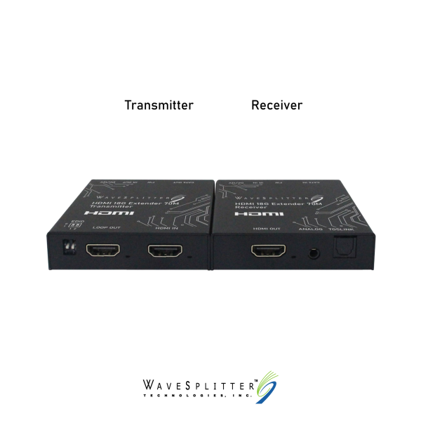 HDMI 4K@60Hz & IR Single Network Cable Extender, with PoC & Audio Extractor, 70M - Image 3